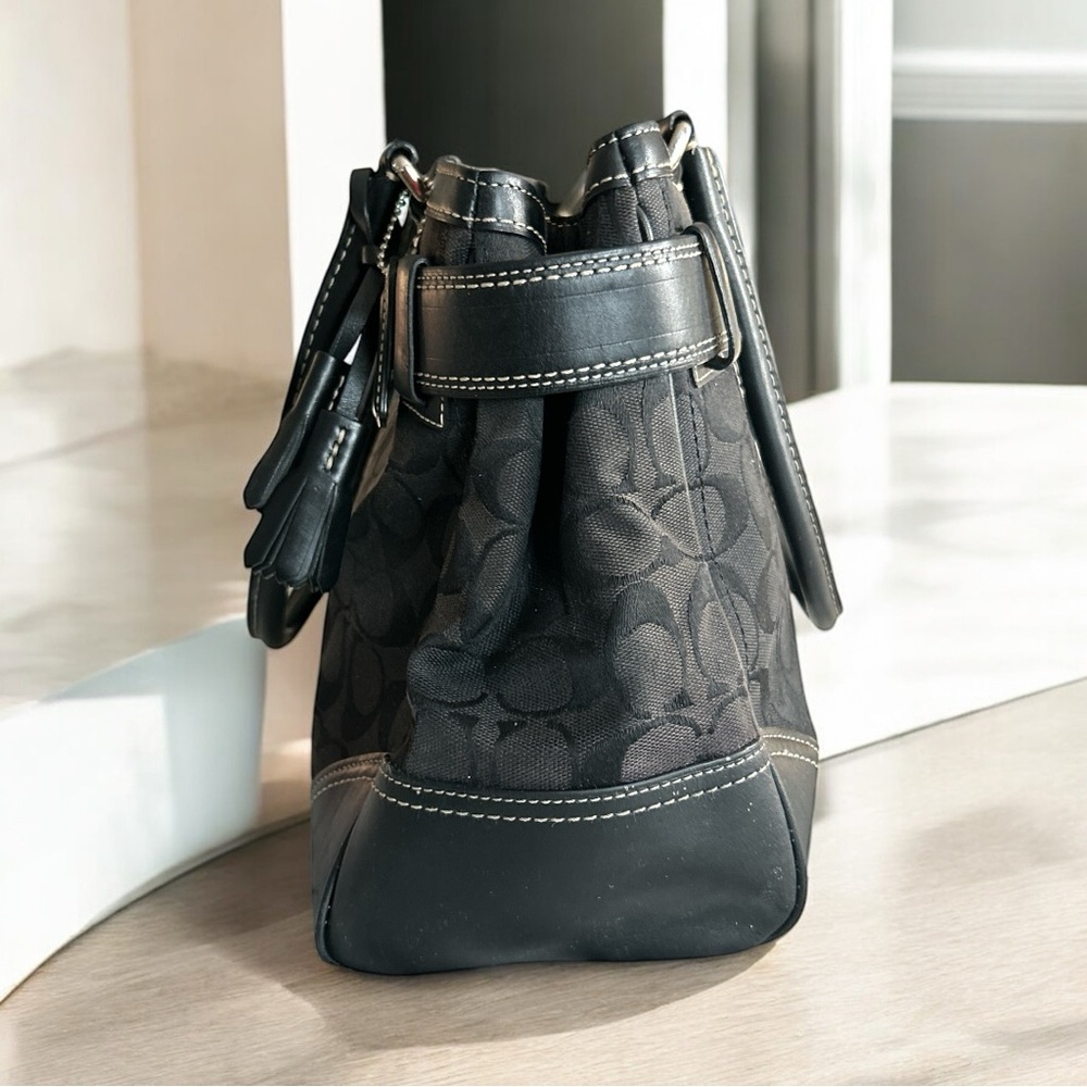 Coach Black and Gray Shoulder Bag - Picture 3 of 11